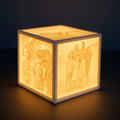 3D Printed Custom 4 Inch Lithophane Box With Light/Socket